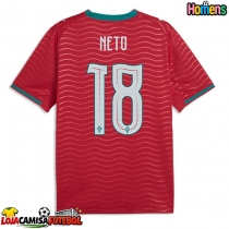 Camisa de Futebol Portugal Pedro Neto #18 Equipamento Principal Mundo 2026 Manga Curta